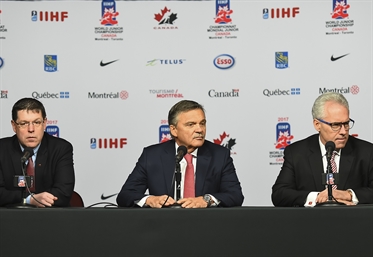 Fasel, Hockey Canada meet press